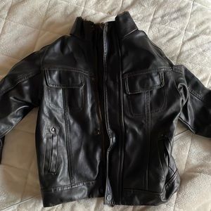 Boy's Hawke & Co Bomber Adventure Legends Aviator Faux Leather Jacket